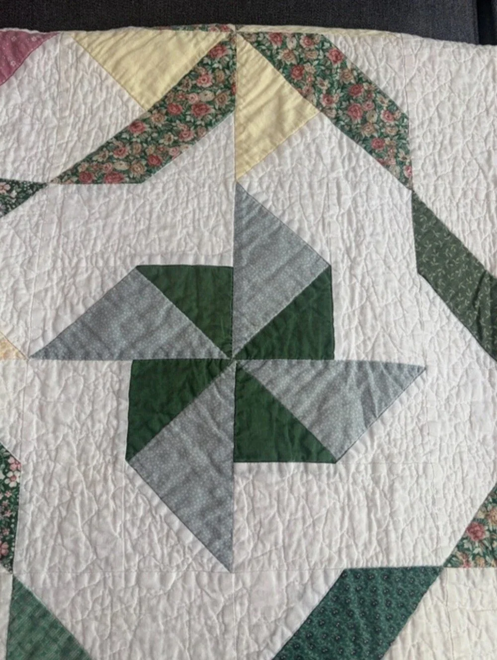 Vintage Handmade Patchwork Quilt